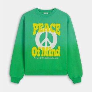MADHAPPY Womens Peace of Mind Ombre Crewneck/Sweatshirt/Pullover |NEW/NWT! RARE!